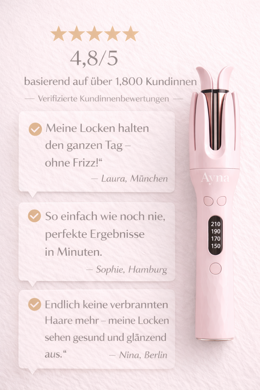 Ayna Curl - Perfekte Locken. Ohne Aufwand